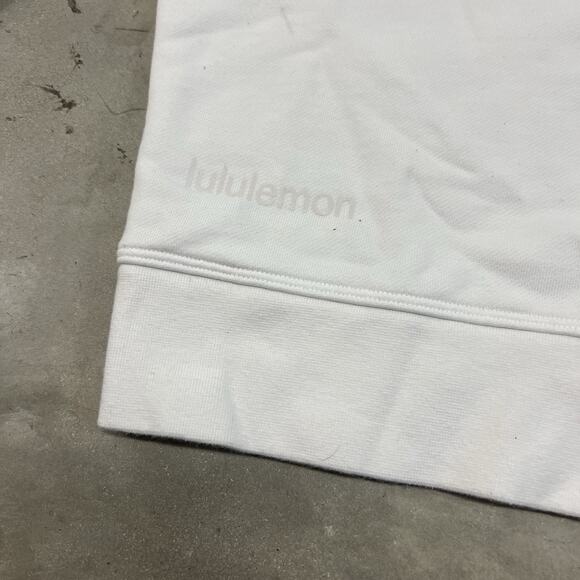 Lululemon Perfectly Oversized Crewneck White Sweatshirt Women's Size 10 READ DES - Picture 7 of 9